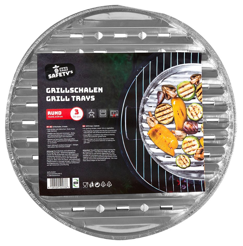 Befix Grillschale rund 3 Stück